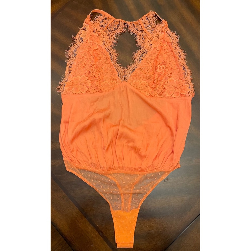 Free People Coralina Melrose Bodysuit Orange